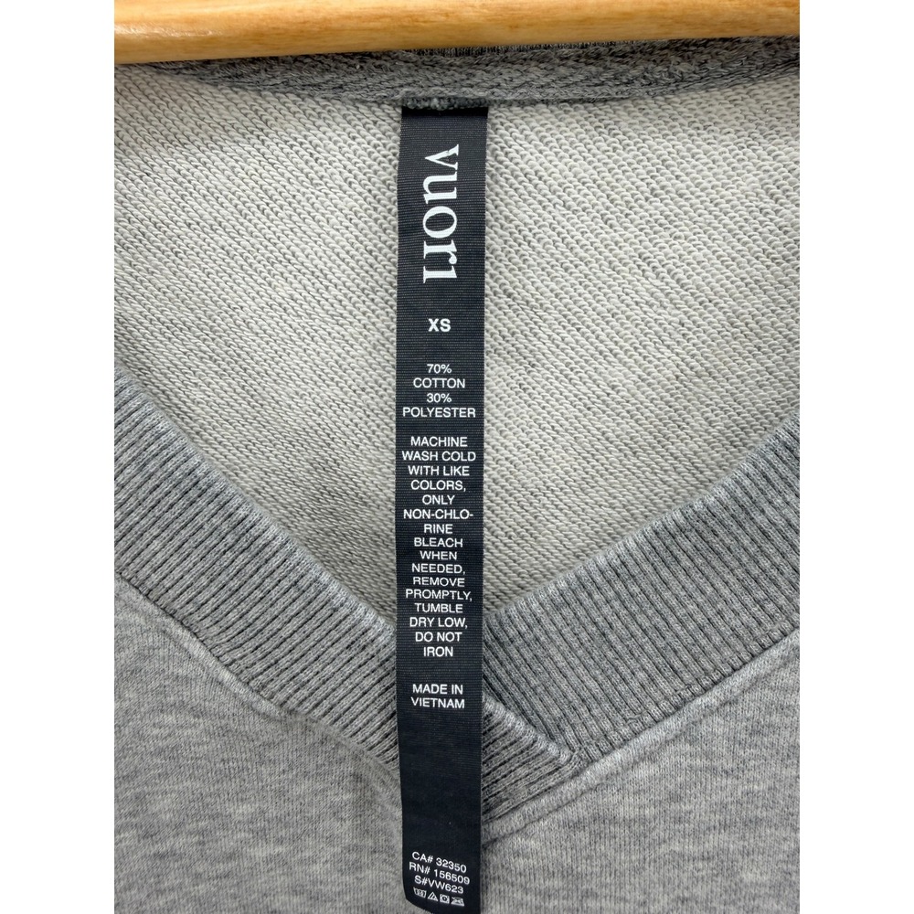 Vuori Sedona Vest Performance Dress Grey French Terry V-Neck Sleeveless XS - Picture 3 of 4